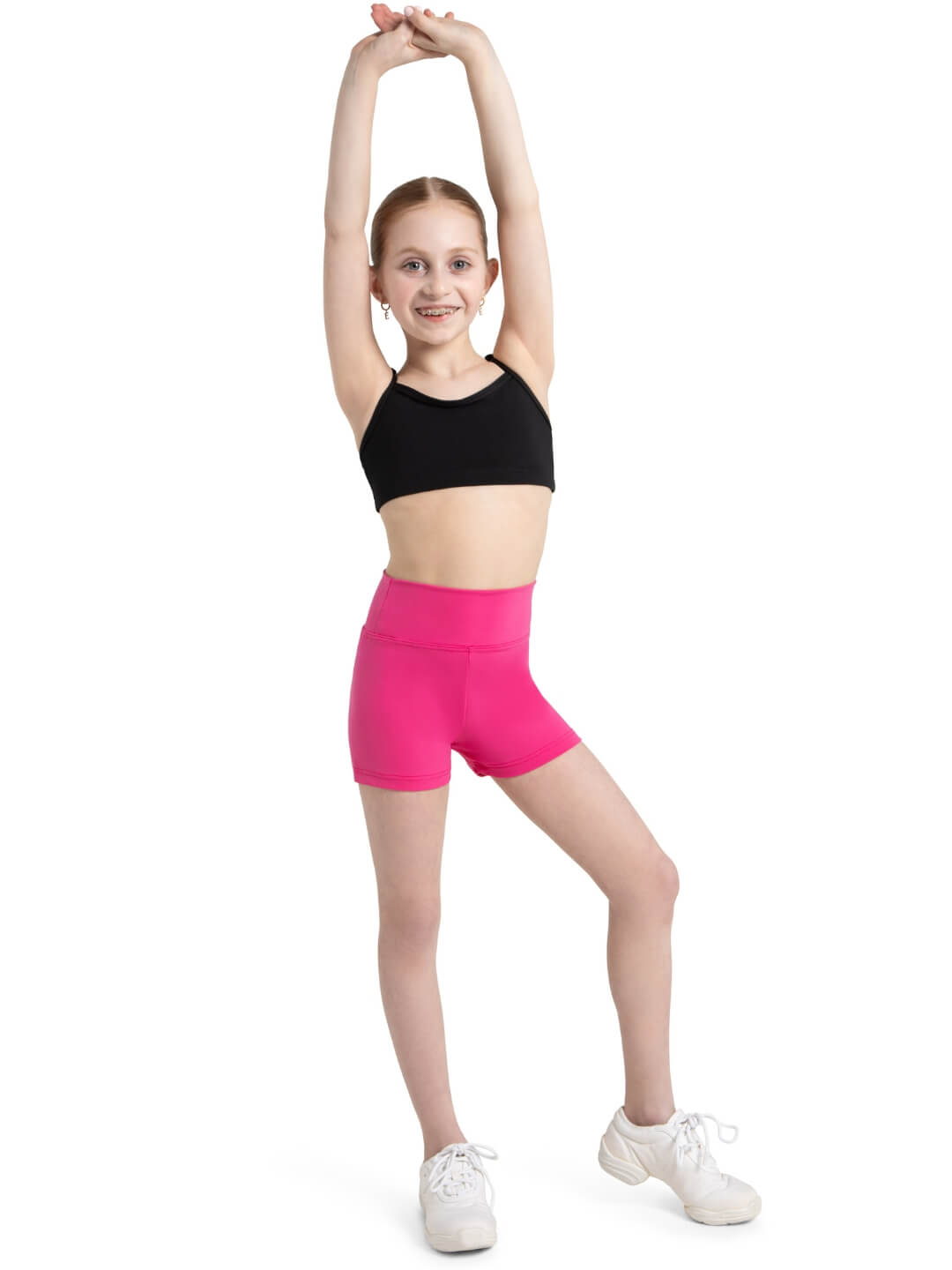 Children's High Waisted Short Worn High or Folded Down - Capezio Signature