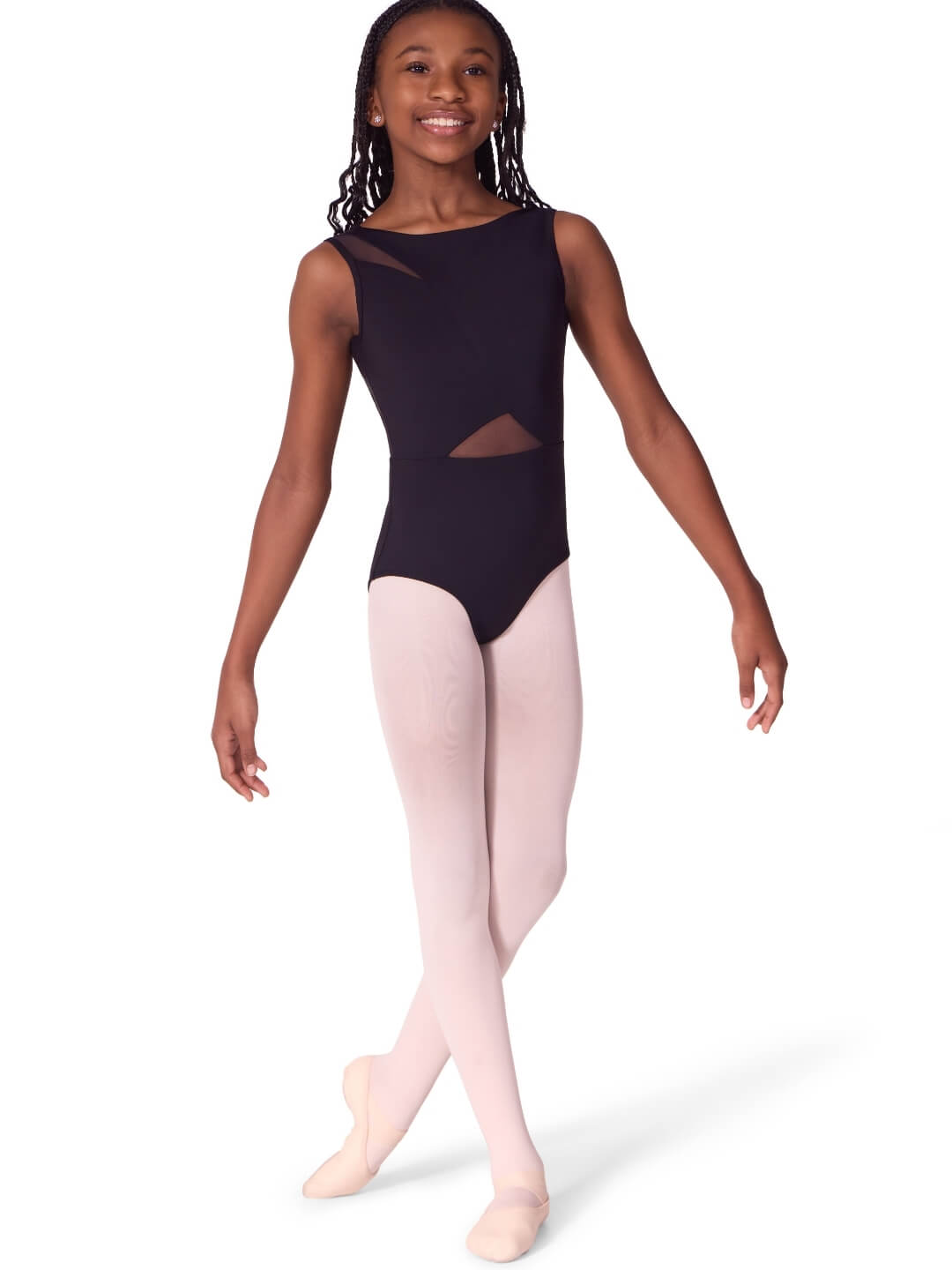 Capezio Soft Elegance Asymmetrical Boat Neck Leotard - Tween - Capezio Best Seller