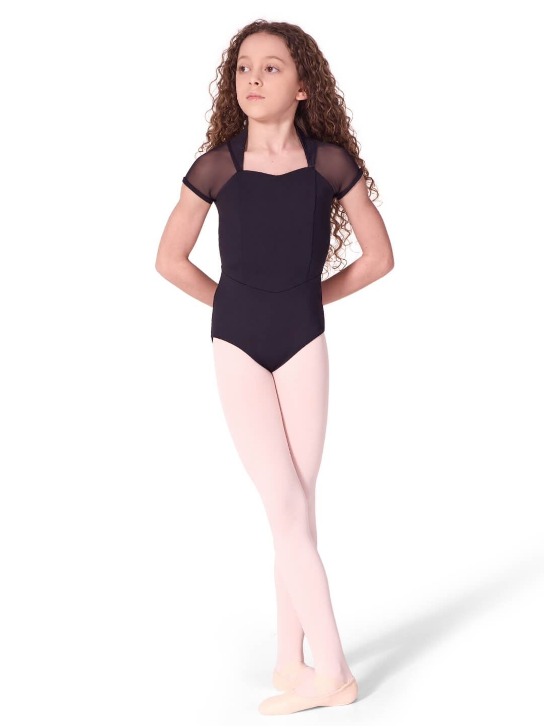 Capezio Soft Elegance Corset Short Sleeve Leotard - Tween - Capezio Classic