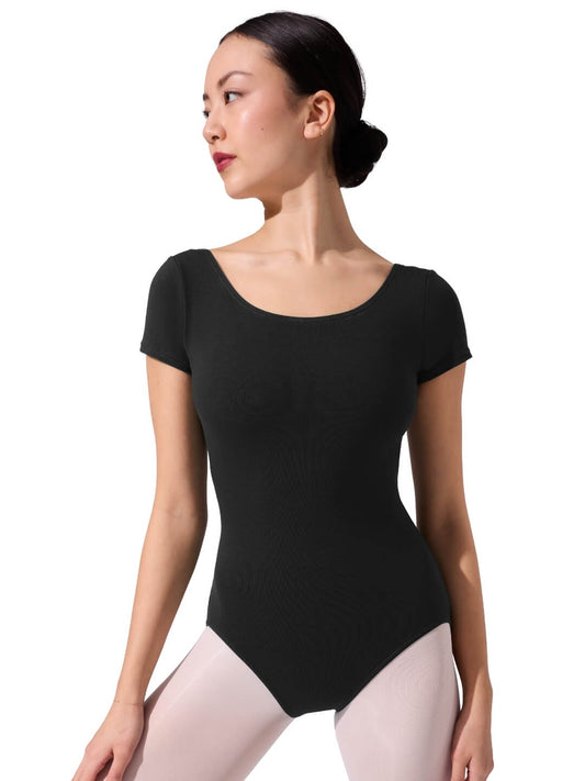 Essential Short Sleeve Cotton Leotard - Capezio Exclusive