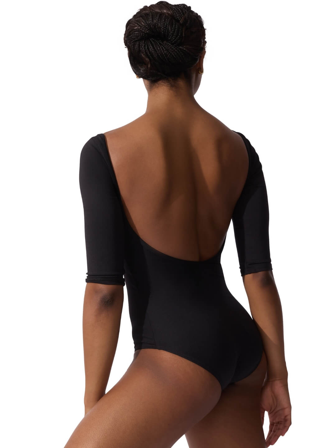 Staple Three Quarter Sleeve Boatneck Leotard | Capezio - Capezio Best Seller