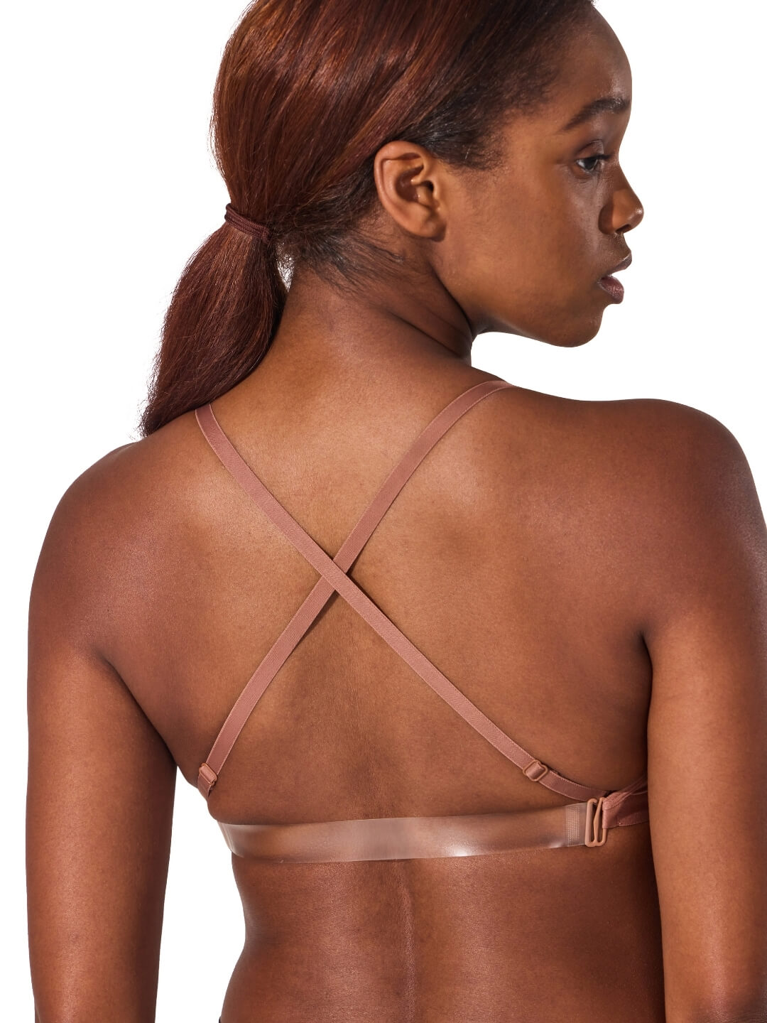 Capezio Deep Neck Clear Back Bra - Capezio Everyday
