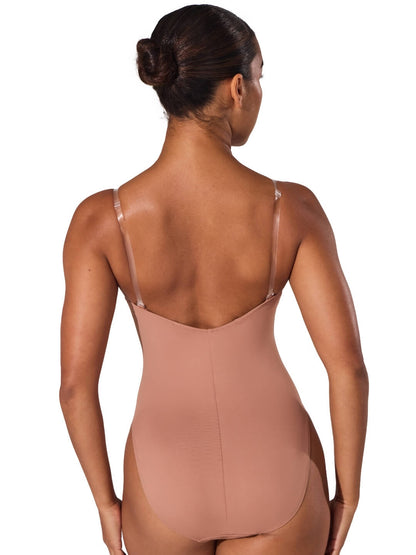 Best-Seller Camisole Leotard with Clear Transition Straps - Capezio Best Seller