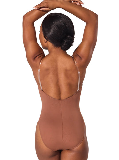 Best-Seller Camisole Leotard with Clear Transition Straps - Capezio Best Seller