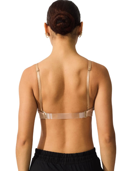Capezio Seamless Clear Back Sweetheart Bandeau Bra - Capezio Recommended