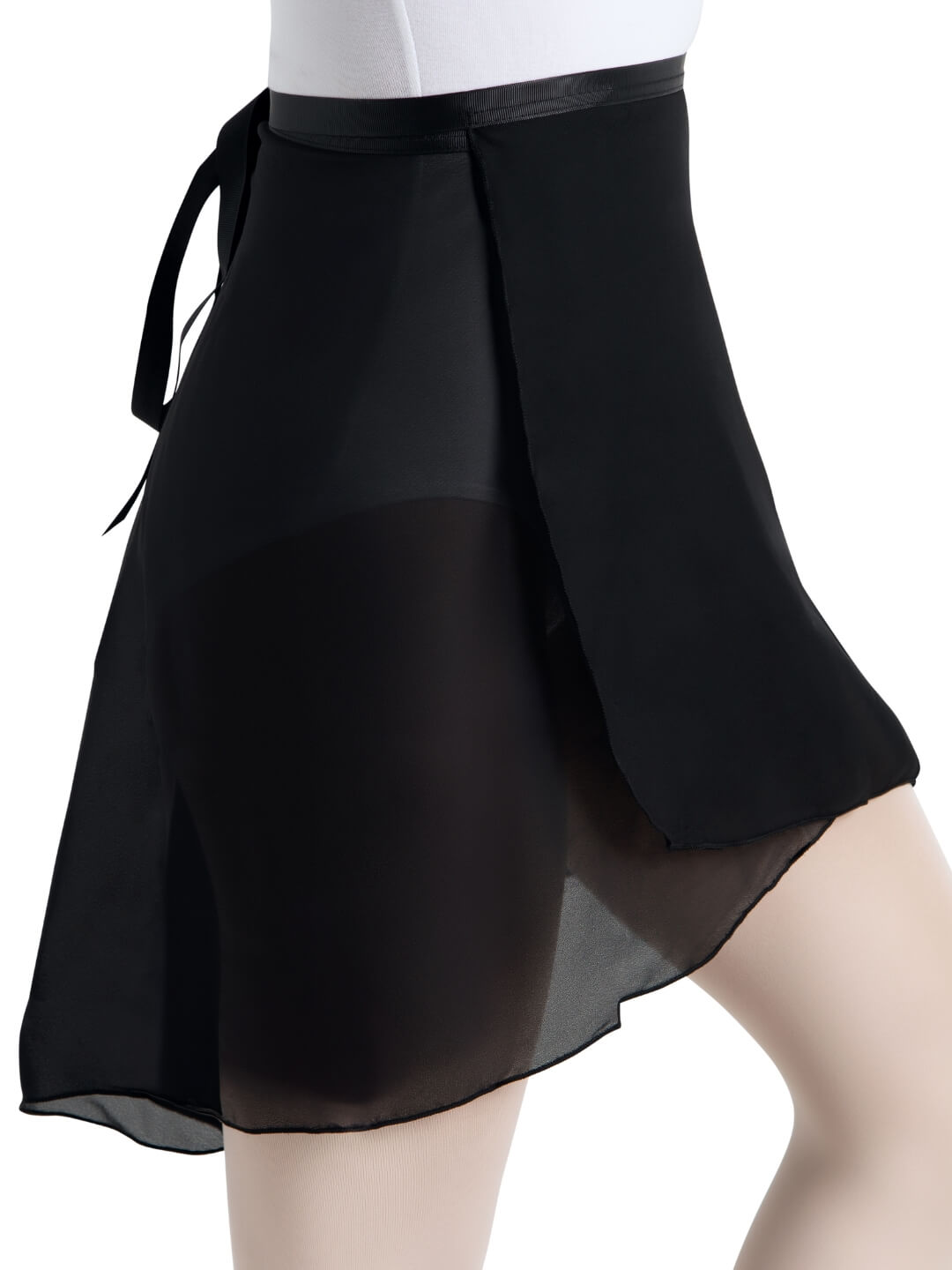 Elegant Georgette Long Wrap Skirt - Capezio Exclusive