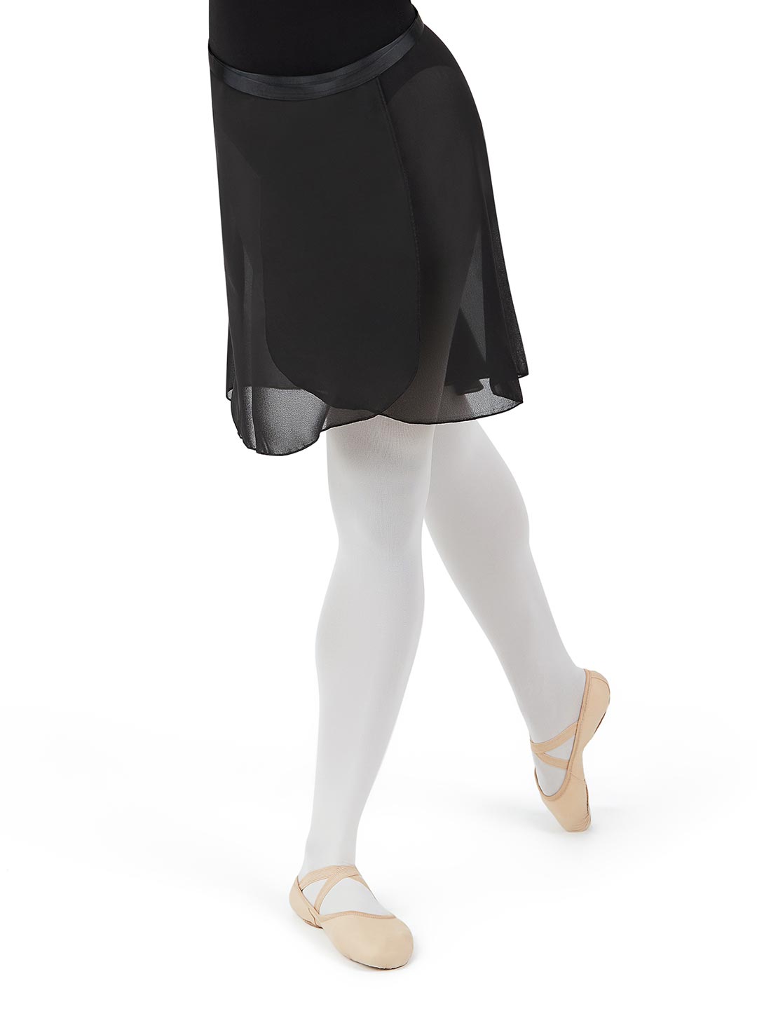 Elegant Georgette Long Wrap Skirt - Capezio Exclusive
