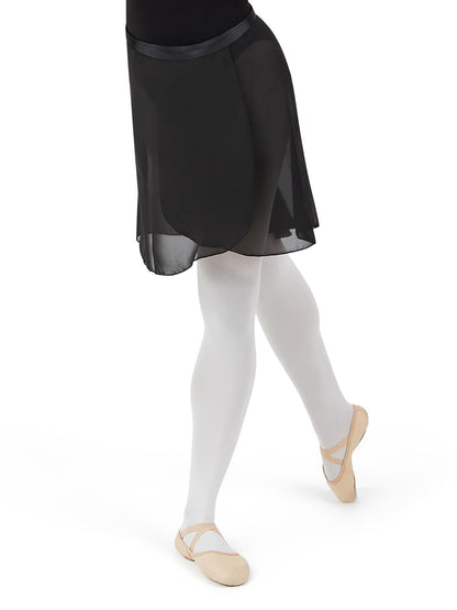 Elegant Georgette Long Wrap Skirt - Capezio Exclusive