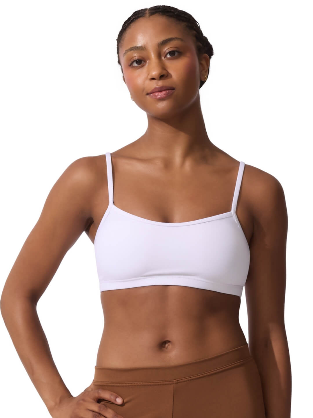 Lined Cami Bra Top with Adjustable Straps - Capezio Classic