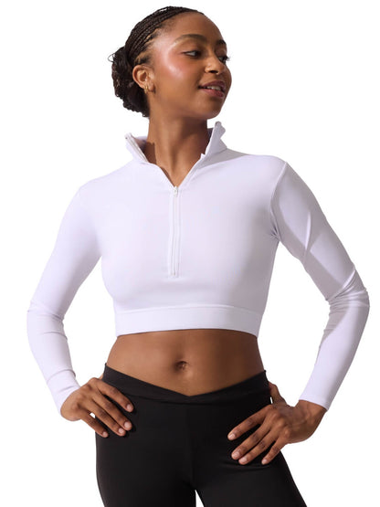 Turtle Neck Long Sleeve Crop Top - Capezio Trending