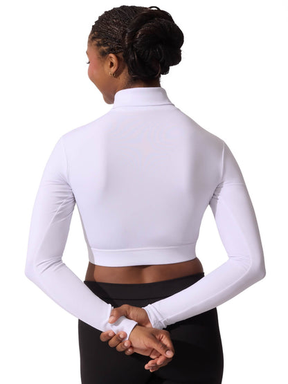Turtle Neck Long Sleeve Crop Top - Capezio Trending
