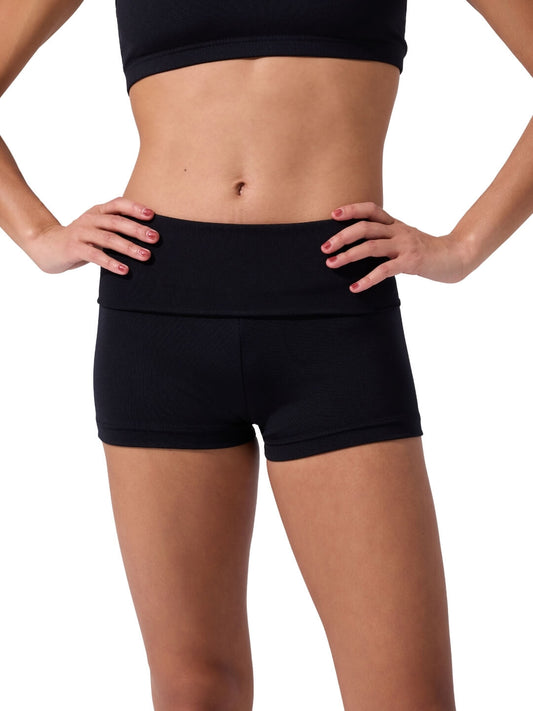 Team Basic Boyshort with Fold-Over Waistband | Capezio - Capezio Signature