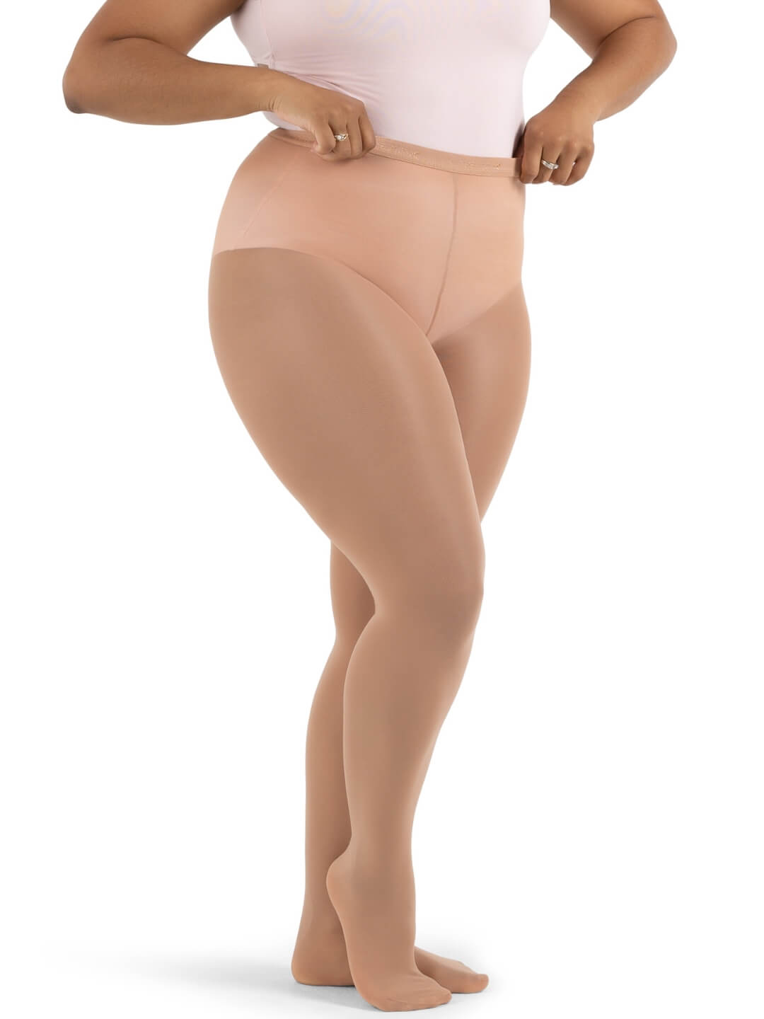Ultra Hold Plus Size Footed Tight - Capezio Exclusive
