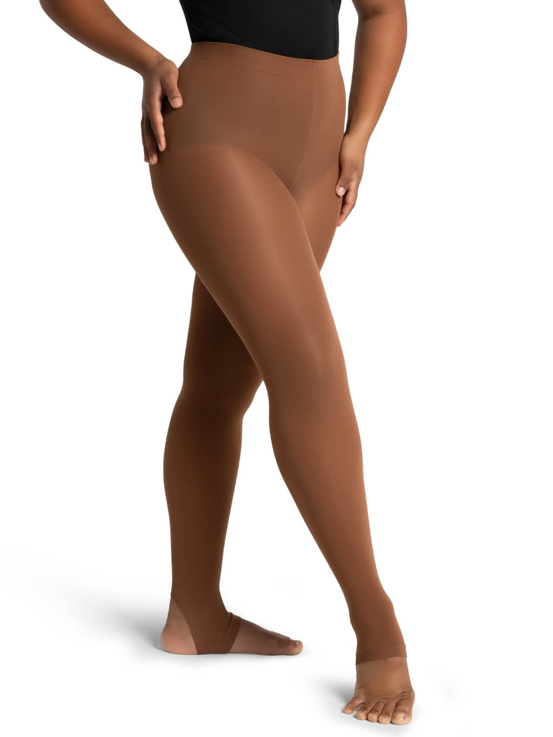 Self Knit Waist Stirrup Tight Wicks Moisture - Capezio Classic