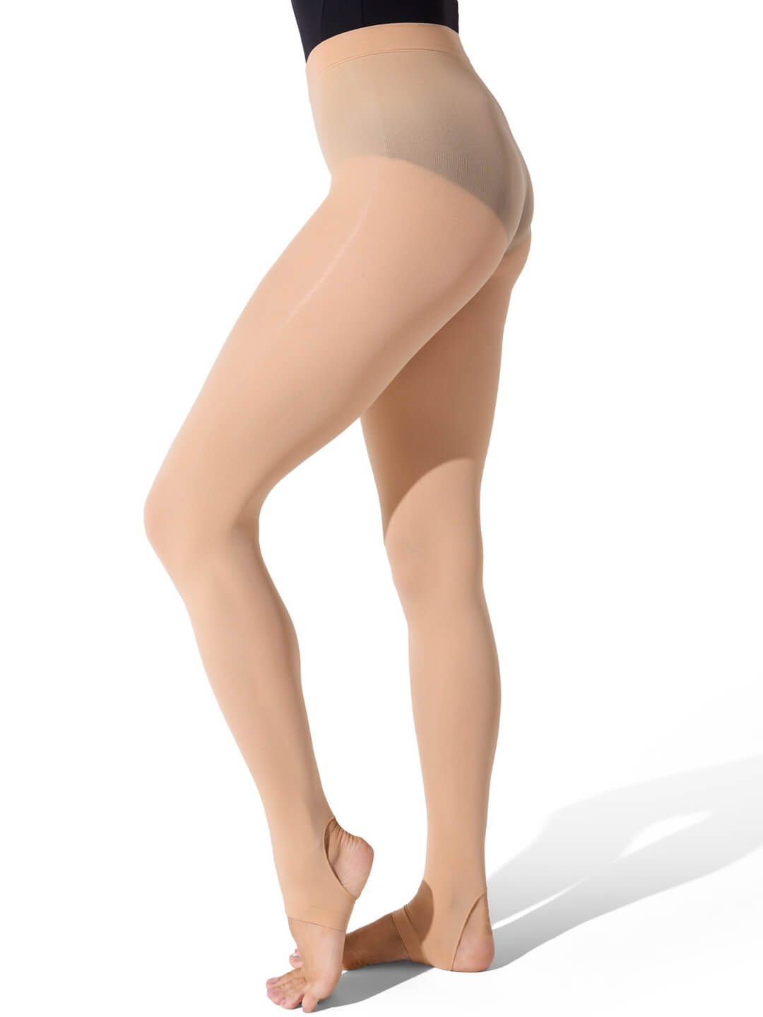Self Knit Waist Stirrup Tight Wicks Moisture - Capezio Classic