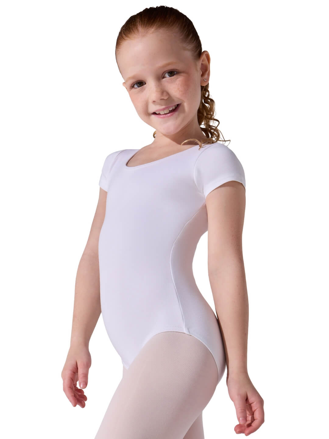 Children's Essential Short Sleeve Cotton Leotard - Capezio Classic