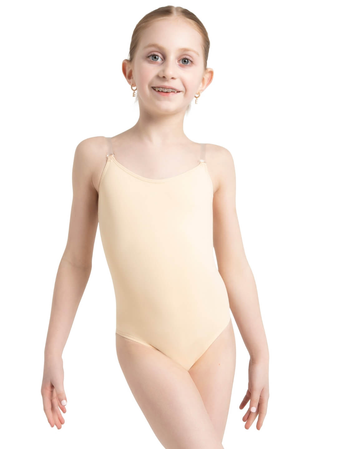 Children's Camisole Leotard with Clear Transition Straps - Capezio Everyday