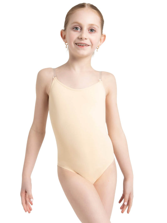 Children's Camisole Leotard with Clear Transition Straps - Capezio Everyday