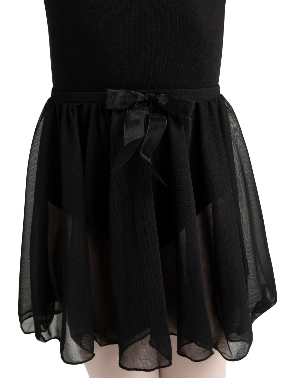 Children's Pull On Circular Skirt with Bow Trim - Capezio Essential
