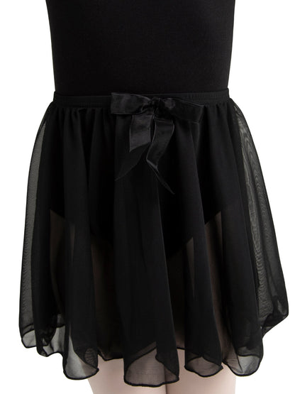 Children's Pull On Circular Skirt with Bow Trim - Capezio Essential