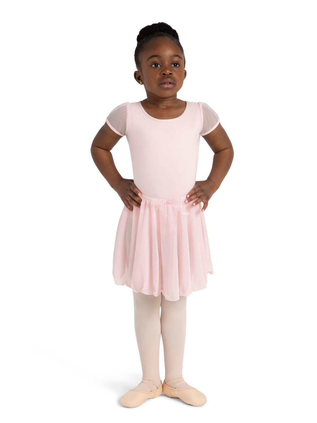 Children's Pull On Circular Skirt with Bow Trim - Capezio Essential