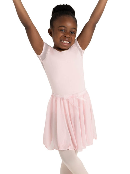 Children's Pull On Circular Skirt with Bow Trim - Capezio Essential