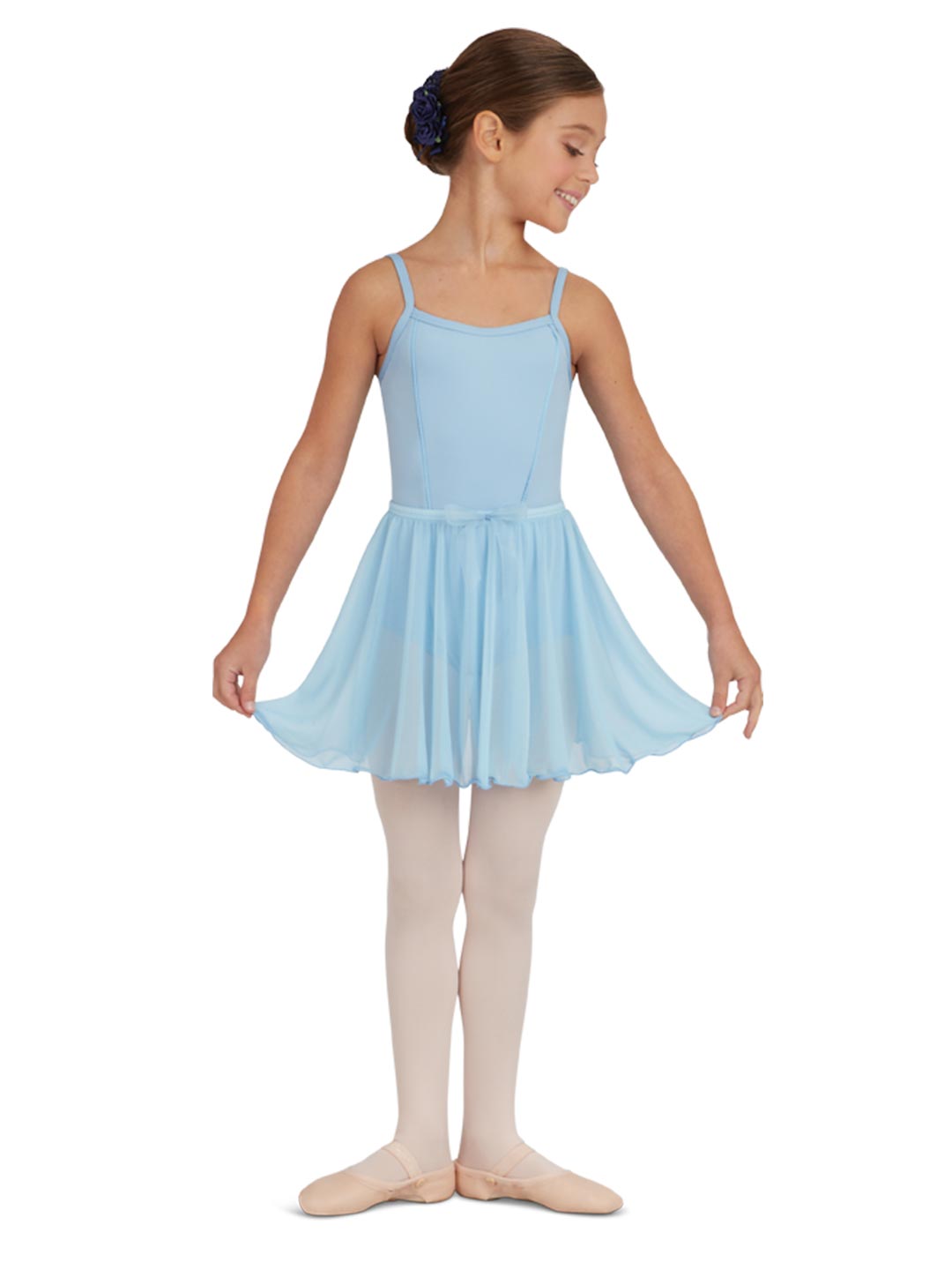 Children's Pull On Circular Skirt with Bow Trim - Capezio Essential