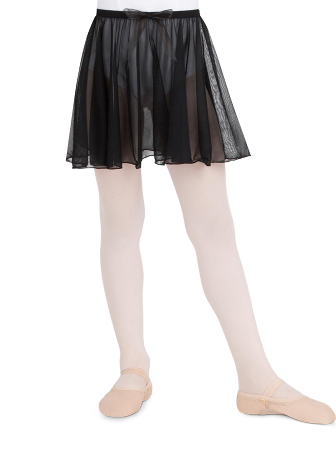 Children's Pull On Circular Skirt with Bow Trim - Capezio Essential