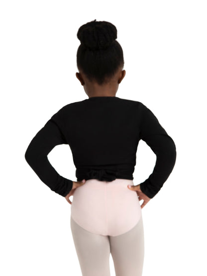 Children's Long Sleeve Self-Tie Wrap Top - Capezio Trending