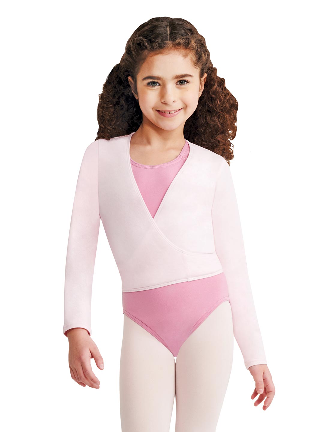 Children's Long Sleeve Self-Tie Wrap Top - Capezio Trending