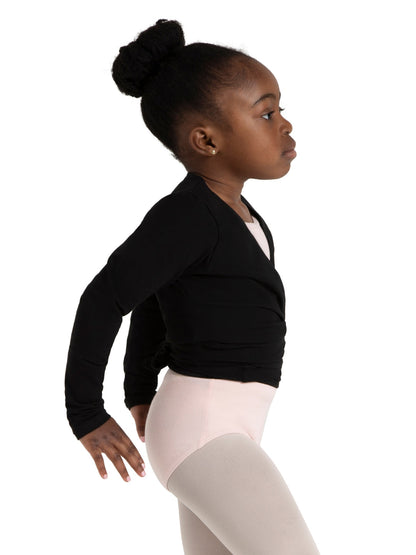 Children's Long Sleeve Self-Tie Wrap Top - Capezio Trending