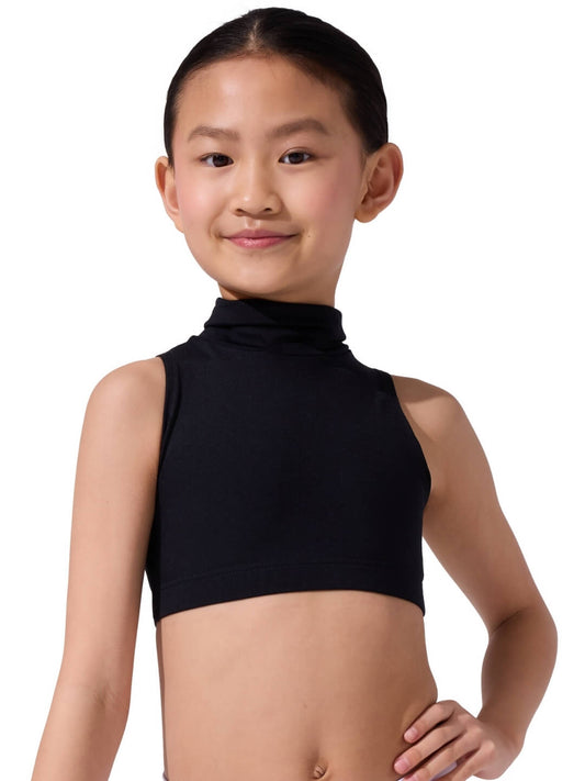 Capezio Team Basics Mock Neck Top - Girls - Capezio Signature
