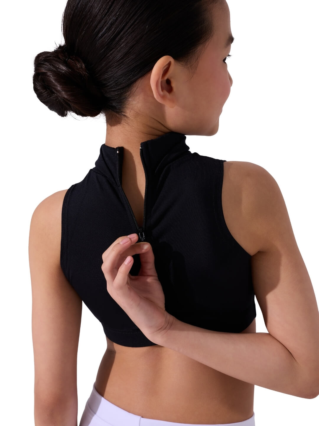 Capezio Team Basics Mock Neck Top - Girls - Capezio Signature
