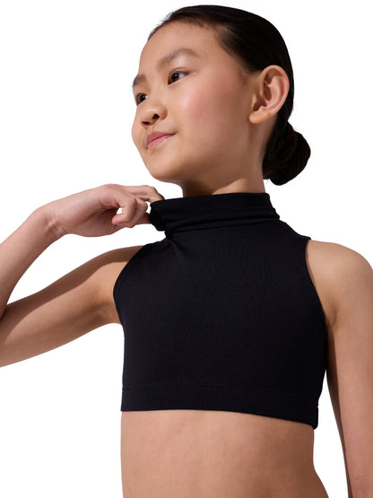 Capezio Team Basics Mock Neck Top - Girls - Capezio Signature