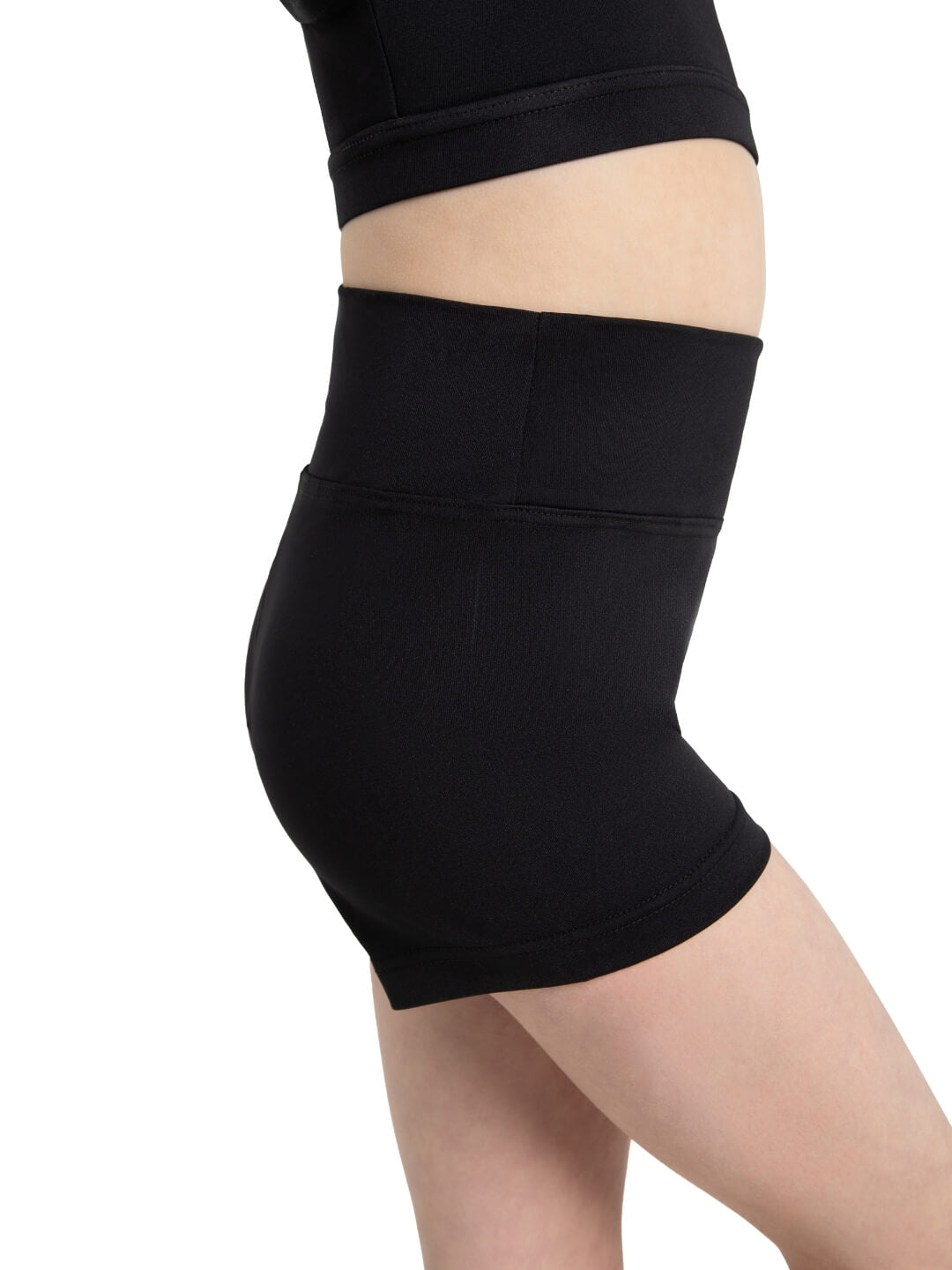 Children's High Waisted Short Worn High or Folded Down - Capezio Signature