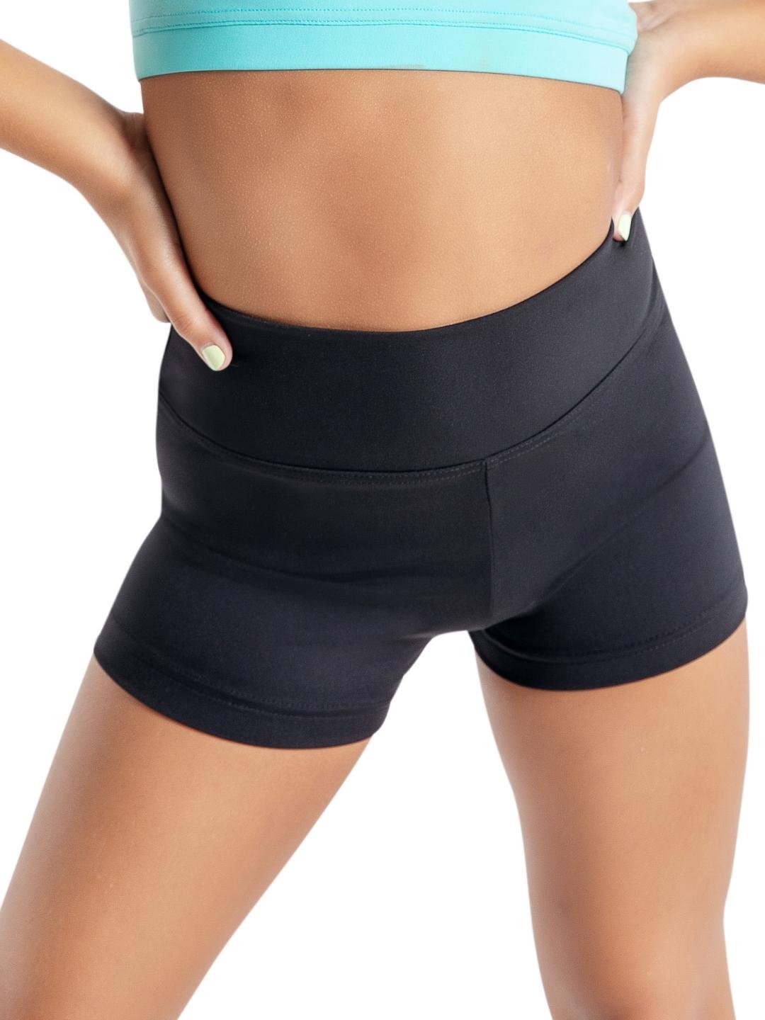 Children's High Waisted Short Worn High or Folded Down - Capezio Signature