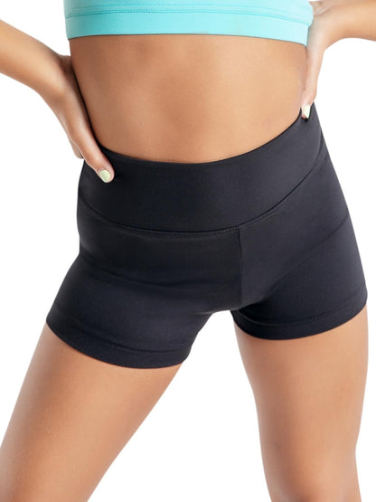 Children's High Waisted Short Worn High or Folded Down - Capezio Signature