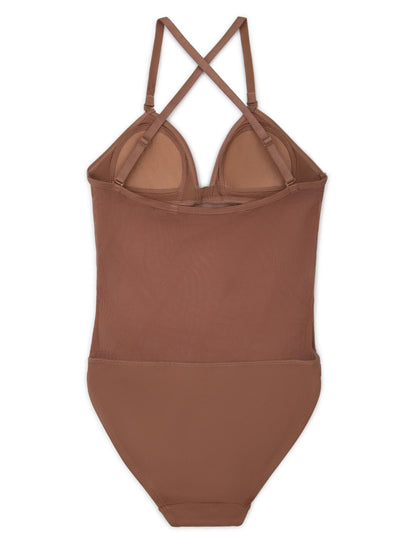 Capezio Plunge Neck Mesh Midriff Leotard - Girls - Capezio Classic