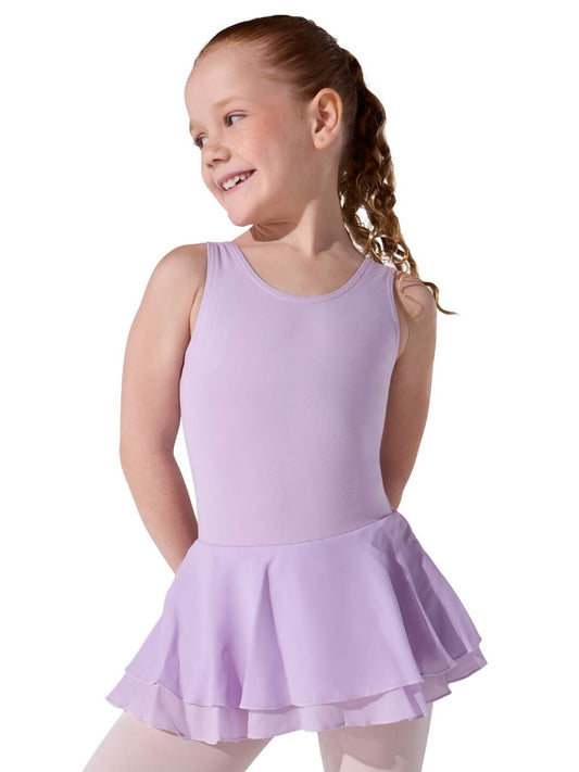 Children's Flowy Double Layer Skirt Tank Dress - Capezio Everyday