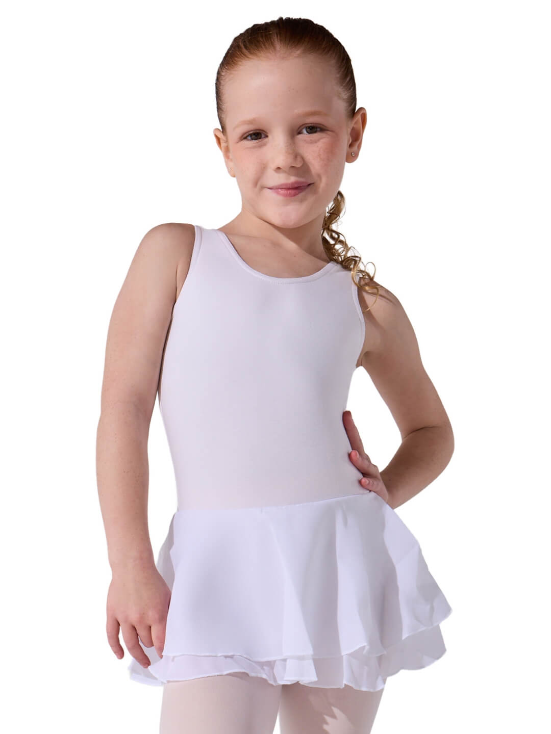 Children's Flowy Double Layer Skirt Tank Dress - Capezio Everyday