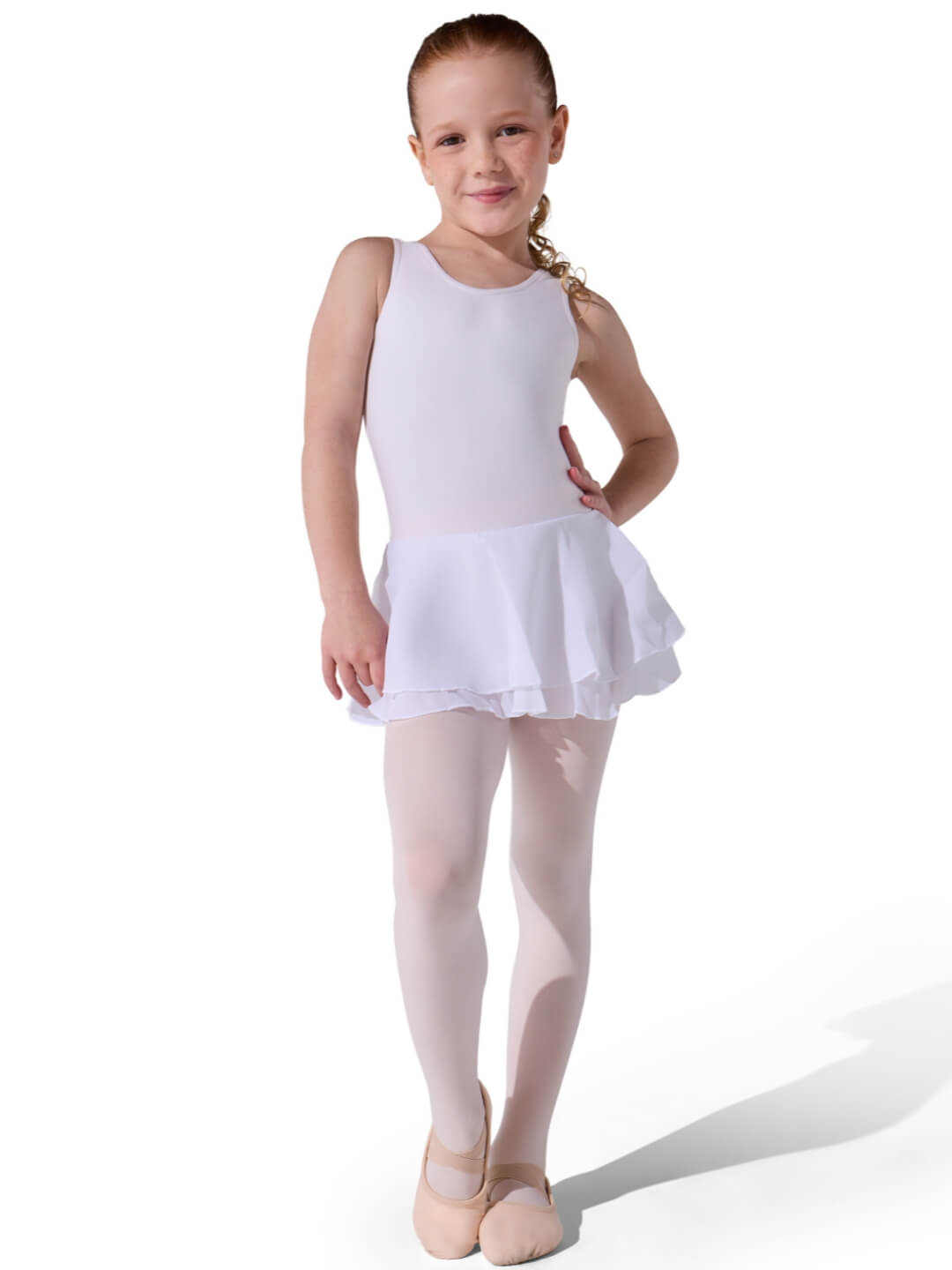 Children's Flowy Double Layer Skirt Tank Dress - Capezio Everyday