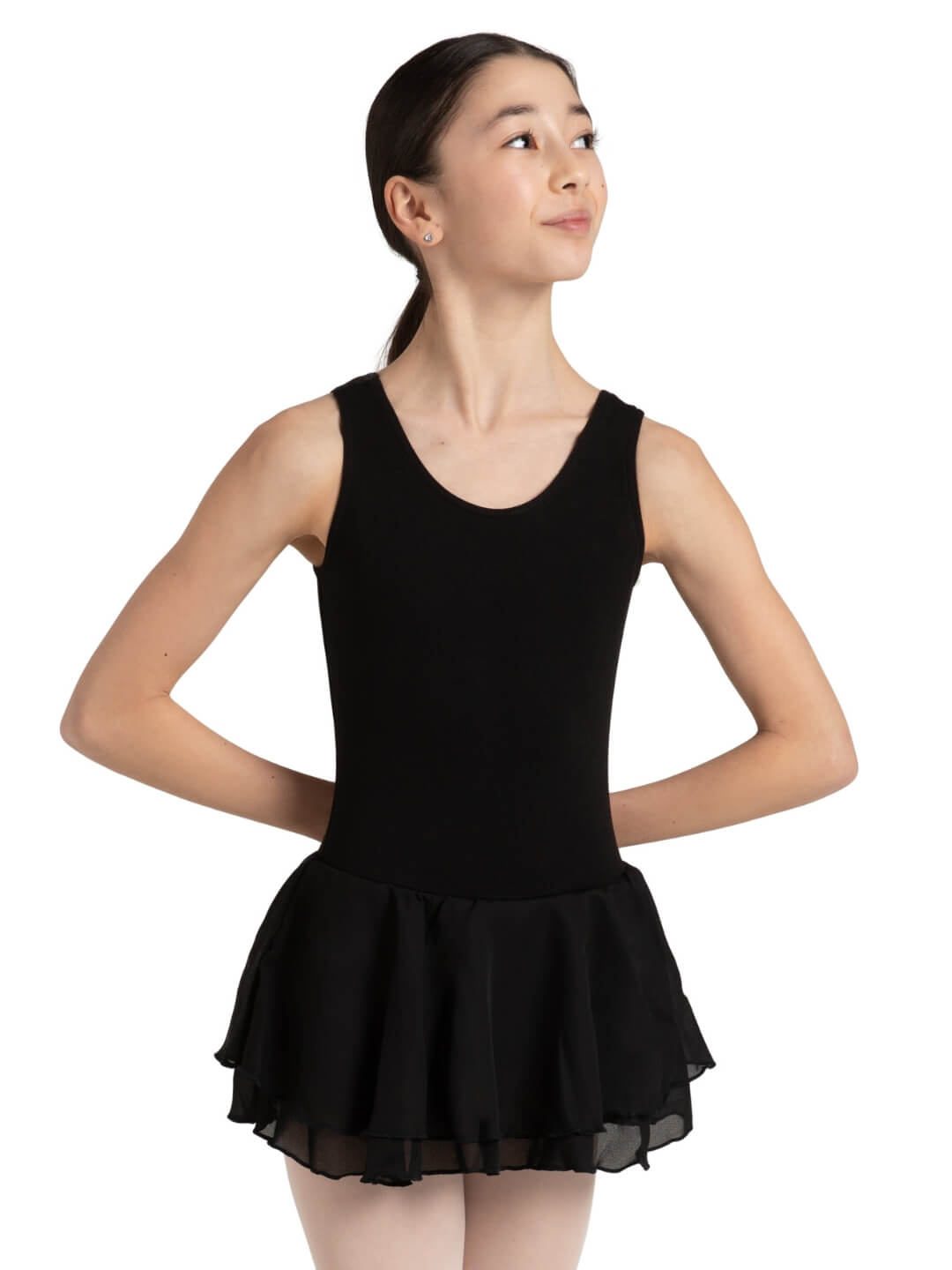 Children's Flowy Double Layer Skirt Tank Dress - Capezio Everyday