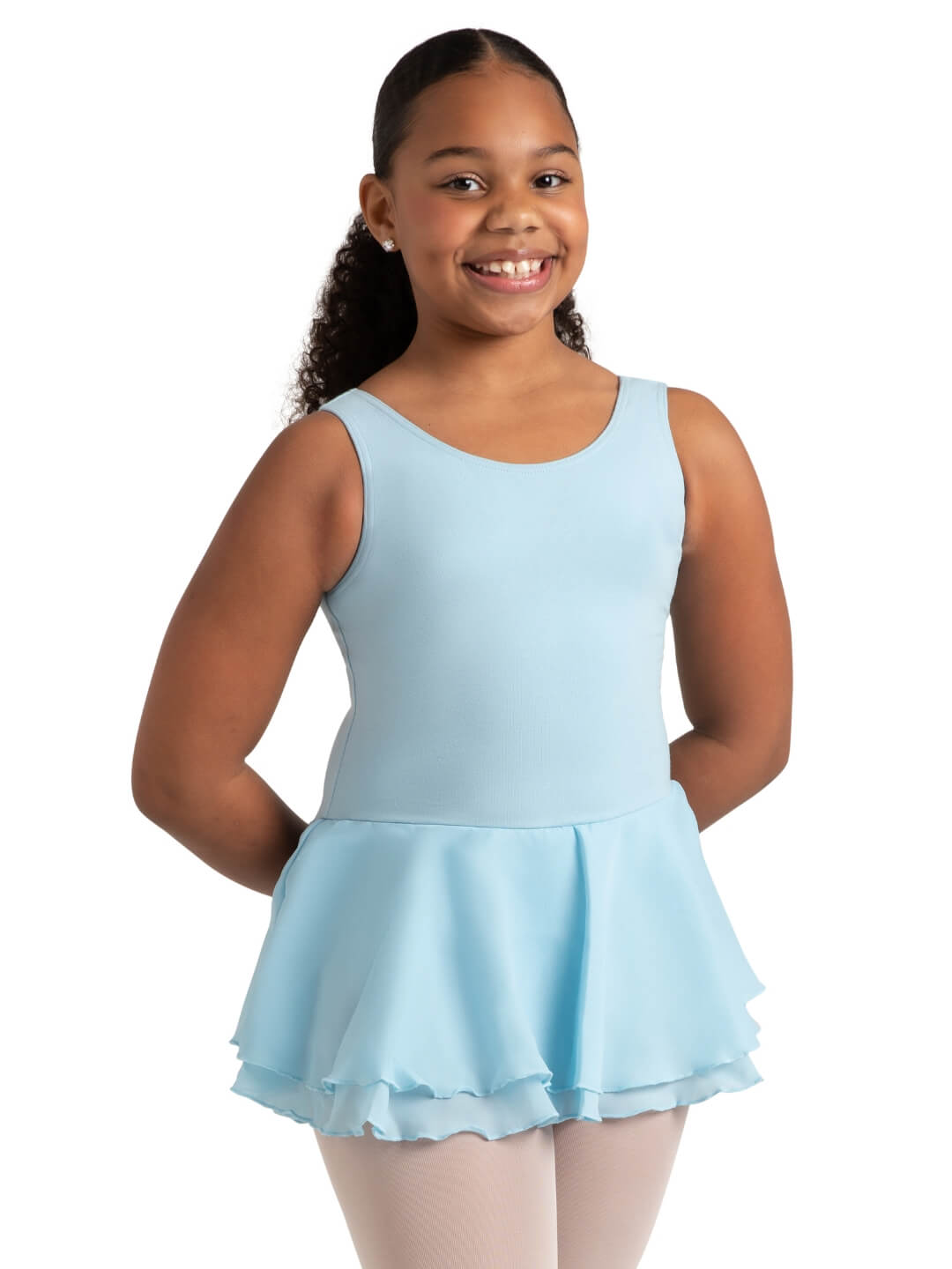 Children's Flowy Double Layer Skirt Tank Dress - Capezio Everyday