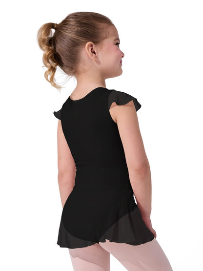 Children's Lined Flutter Sleeve Dress - Capezio Trending