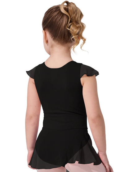 Children's Lined Flutter Sleeve Dress - Capezio Trending