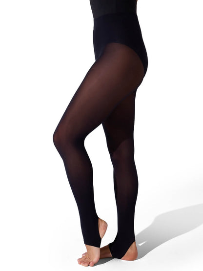 Children's Ultra Soft™ Self Knit Waistband Stirrup Tight - Capezio Signature