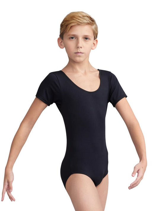 Boy's Short Sleeve Leotard Offers Ultimate Comfort - Capezio Classic