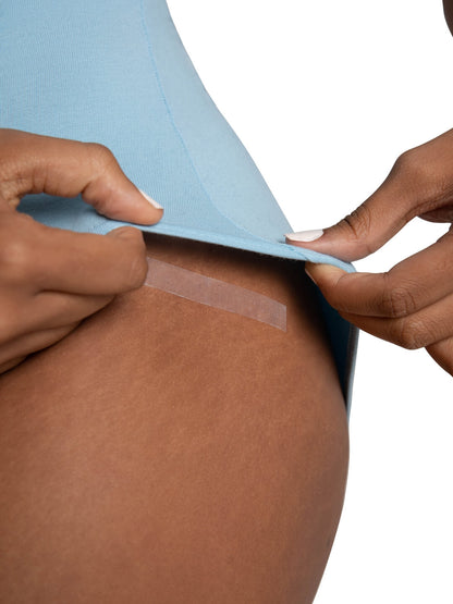 Double-Sided Sticky Strips™ Hold Straps in Place - Capezio Recommended