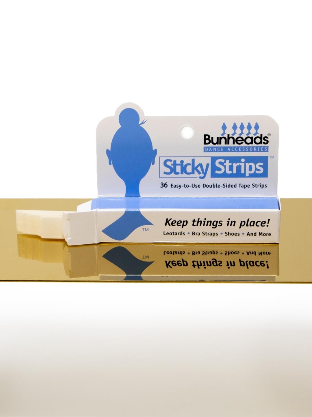Double-Sided Sticky Strips™ Hold Straps in Place - Capezio Recommended