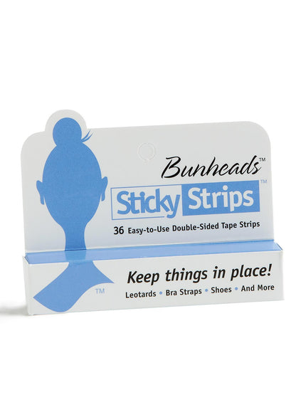Double-Sided Sticky Strips™ Hold Straps in Place - Capezio Recommended